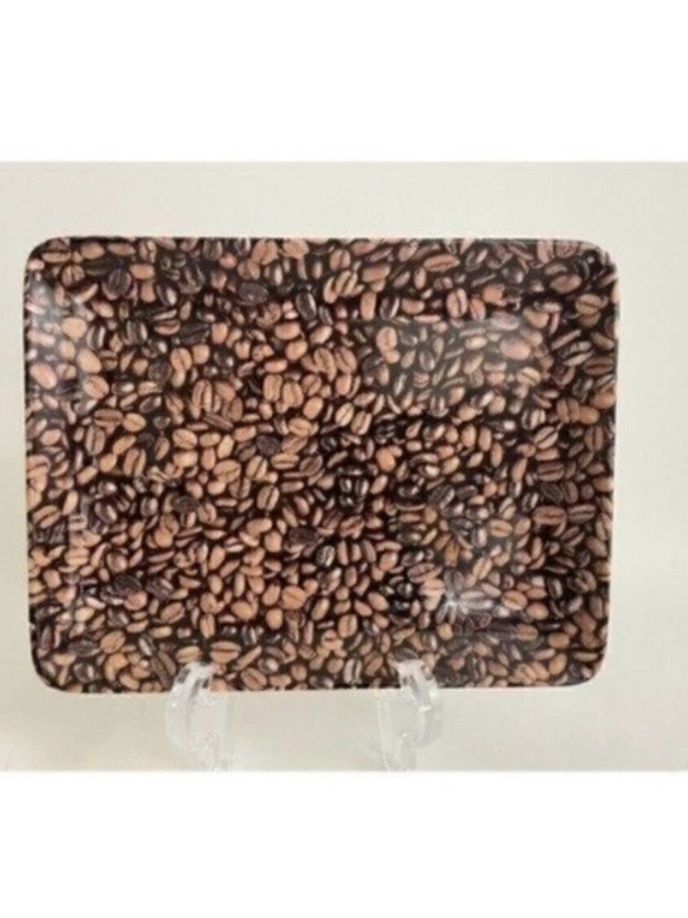 Starbucks Espresso Serving Trinket Plate Coffee Beans 9” X 7” 2007 Collectible